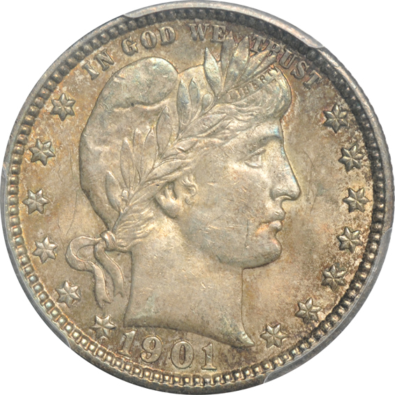 1901 MS-62, and a 1914 MS-63, both PCGS CAC