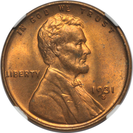 Three 1931-S, all NGC MS-65 RD