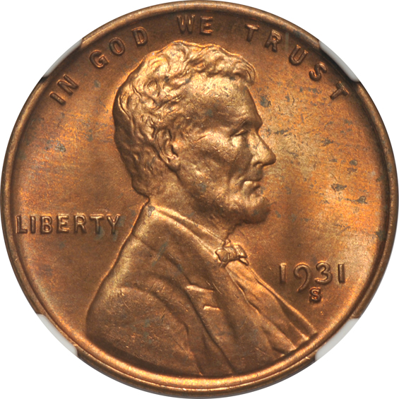 Seven 1931-S, all NGC MS-64 RB