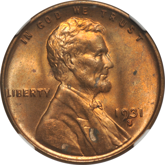 Seven 1931-S, all NGC MS-64 RB