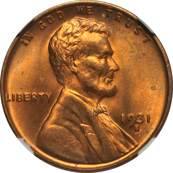 Four 1931-S, all NGC MS-64 RD