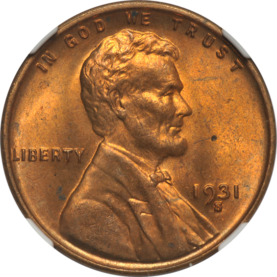 Four 1931-S, all NGC MS-64 RD