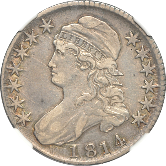Four Capped Bust half-dollars certified by NGC