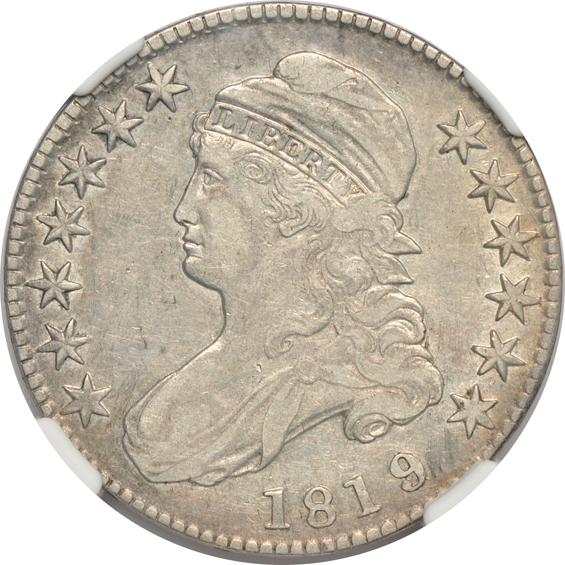 Four Capped Bust half-dollars certified by NGC