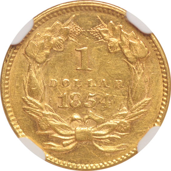 1854 Type 2 NGC AU-58