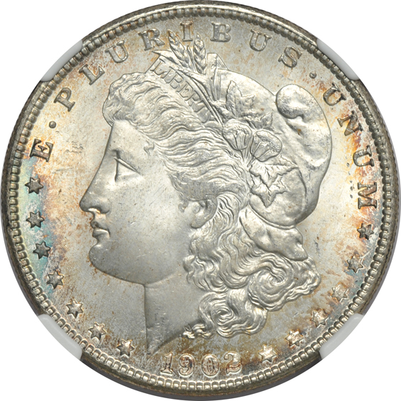 1902 PCGS MS-65, and a 1902-O NGC MS-66
