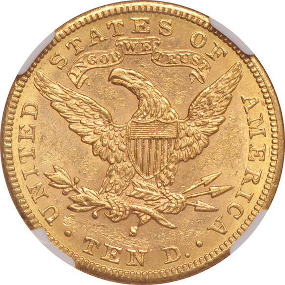 1887-S MS-61, 1895 MS-61, and a 1907 AU-58, all NGC