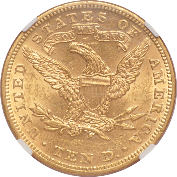 1887-S MS-61, 1895 MS-61, and a 1907 AU-58, all NGC