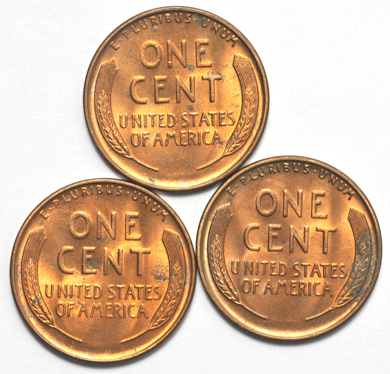 Five 1931-S, UNC details