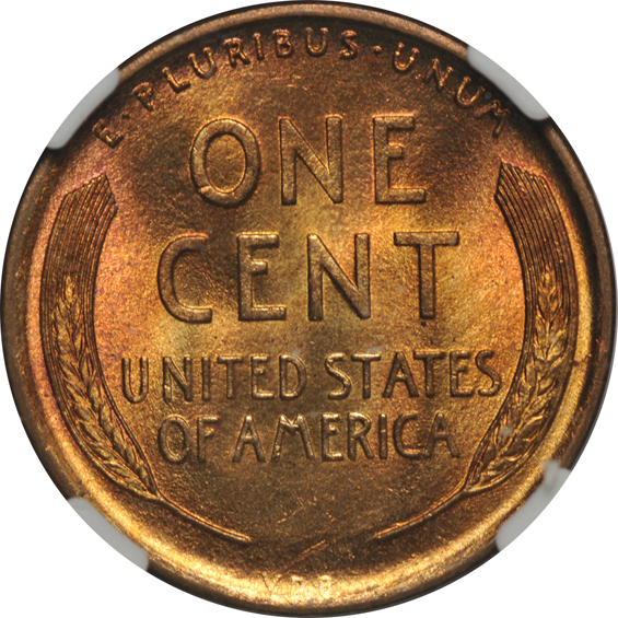 Eight 1909 VDB Lincoln, all NGC MS-65 RD