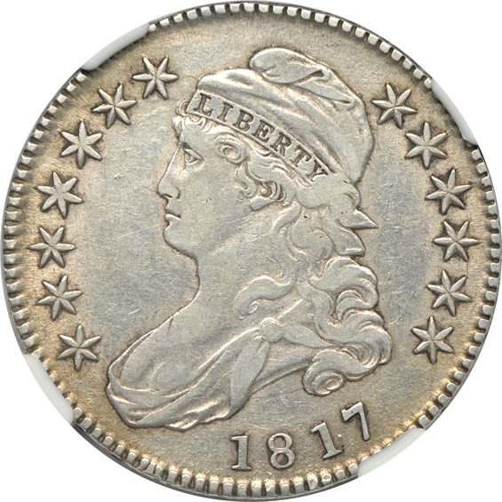 Eight Capped Bust half-dollar, all NGC VF detail