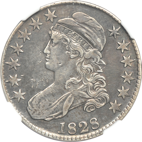 Eight Capped Bust half-dollar, all NGC VF detail