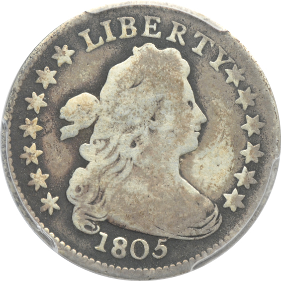 1798 Large 8 VG details/damaged, and an 1805 5 Berries VG details/smoothed, both PCGS