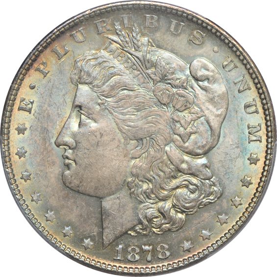 1878 7/8TF Strong, and an 1879-O, both PCGS MS-64