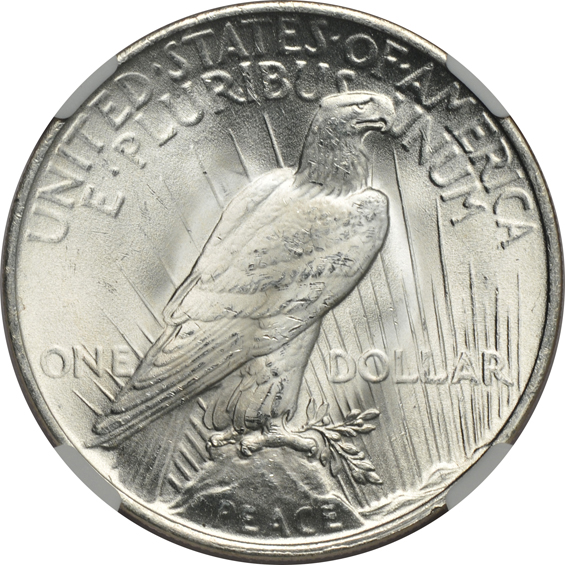 1922 MS-65, 1922-D MS-63, and a 1926 MS-65