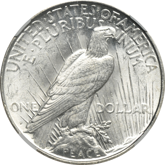 1922 MS-65, 1922-D MS-63, and a 1926 MS-65