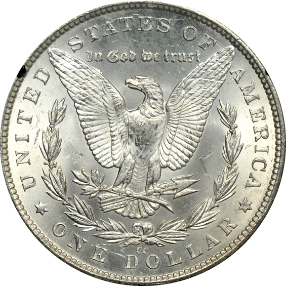 Two 1882-CC MS-63, and one 1882-CC MS-64, all GSA
