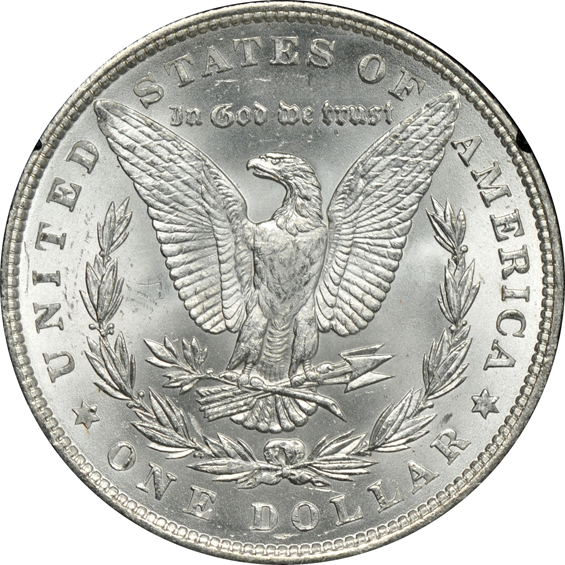 1885-O MS-60, 1885-O MS-64, and an 1886 MS-60, all GSA