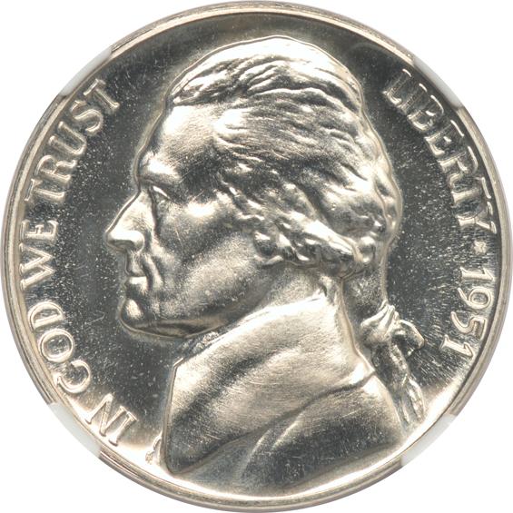 Eleven US type coins, certified