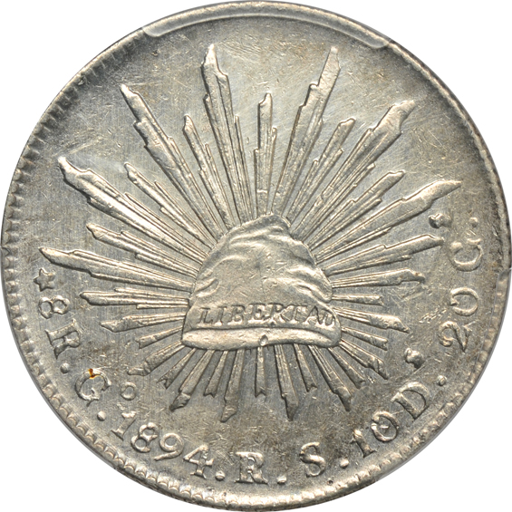 Mexico - Six 8 reales certified by PCGS