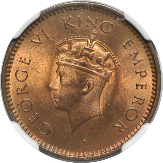 Multiple - 1856 Great Britain six pence PCGS MS-65, 1902 Great Britain Penny Shigh Sea Level NGC MS-64 RB, and a 1940 India half pice NGC MS-66 RB
