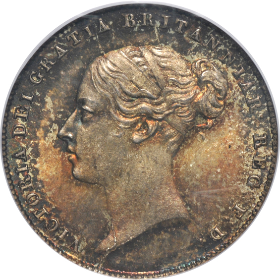 Multiple - 1856 Great Britain six pence PCGS MS-65, 1902 Great Britain Penny Shigh Sea Level NGC MS-64 RB, and a 1940 India half pice NGC MS-66 RB