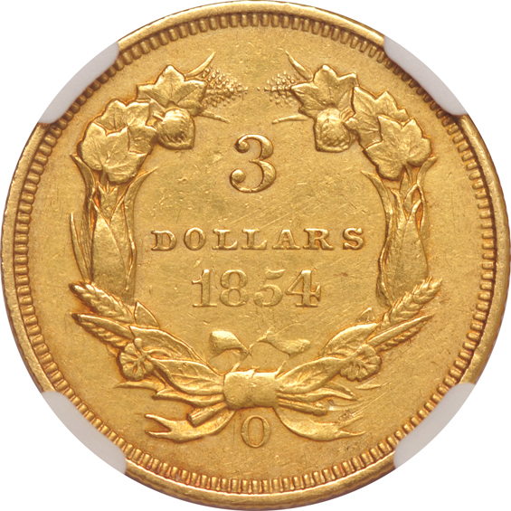 1854-O NGC AU details/cleaned