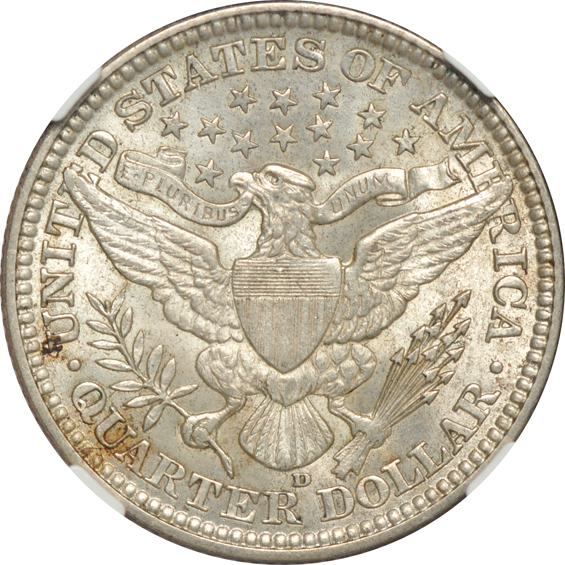 Four certified Barber quarters