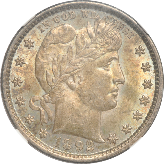 Four certified Barber quarters