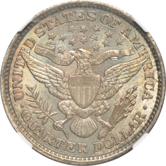 Four certified Barber quarters