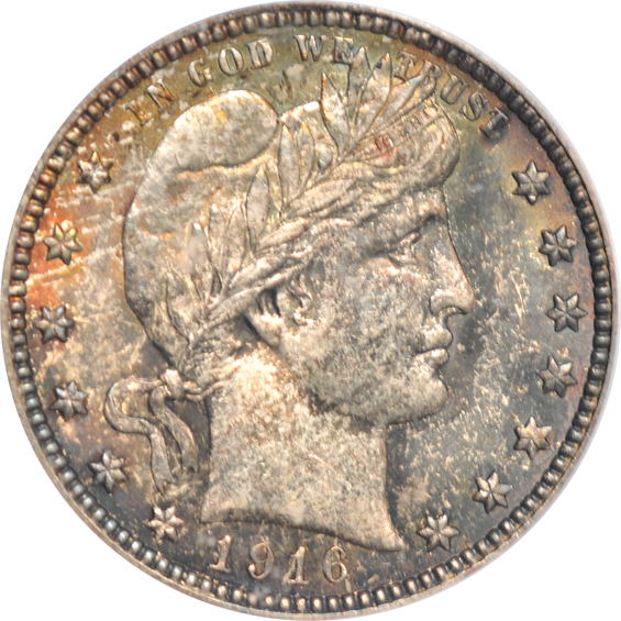 Four certified Barber quarters