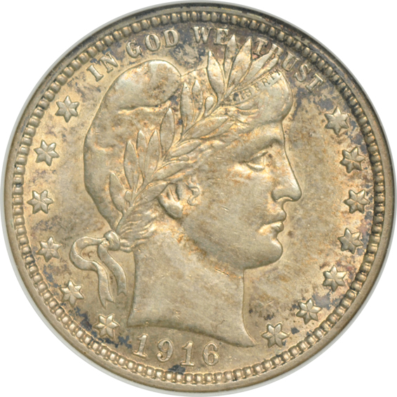 Four certified Barber quarters