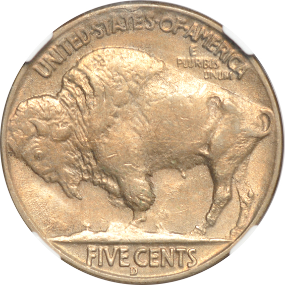 1937-D 3 Legged NGC MS-61, plus seven additional certified Buffalo nickels