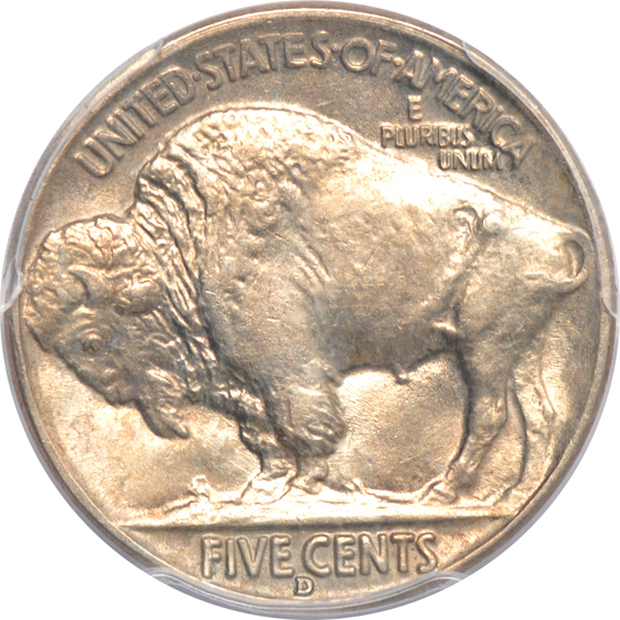 1937-D 3 Legged NGC MS-61, plus seven additional certified Buffalo nickels