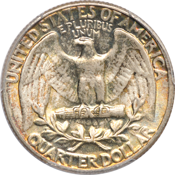 Thirty silver Washington quarters certified MS-65 by PCGS