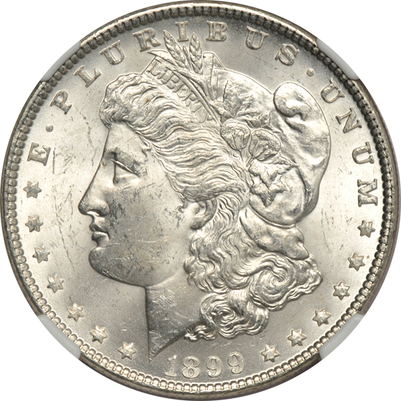 Three 1899 NGC MS-63