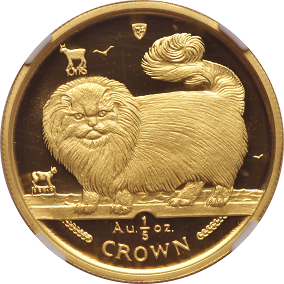 Isle Of Man - 1997 Cat Series Proof Gold Set, Long Haired Smoke, all NGC
