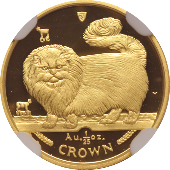 Isle Of Man - 1997 Cat Series Proof Gold Set, Long Haired Smoke, all NGC