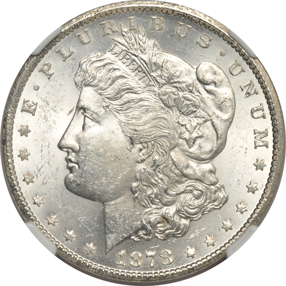 Four 1878-CC certified by NGC, three MS-63 and one MS-62
