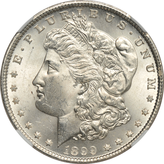 1878-CC and two 1899, all NGC MS-63+