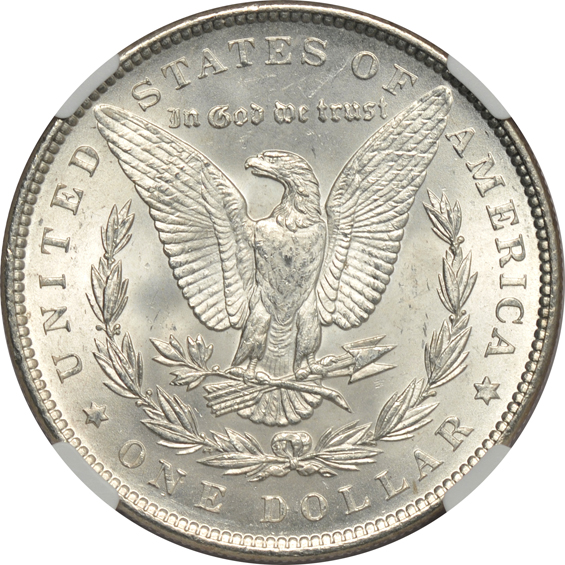 1878-CC and two 1899, all NGC MS-63+