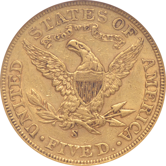 1905-S NGC AU-55, GSA label