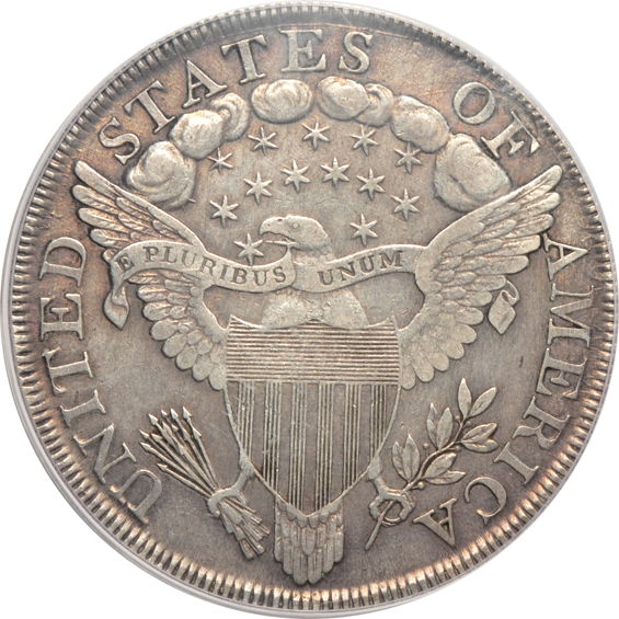 1799/8, 15 Stars Reverse PCGS VF-35 (green label)