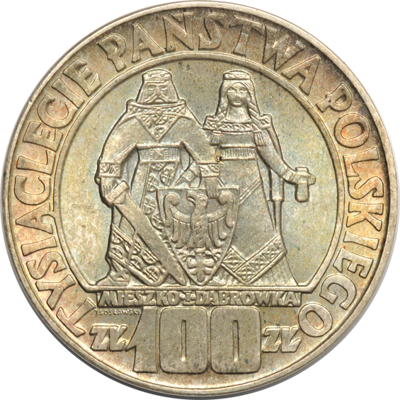 Poland - 1966 Poland 100 zloty three coin set