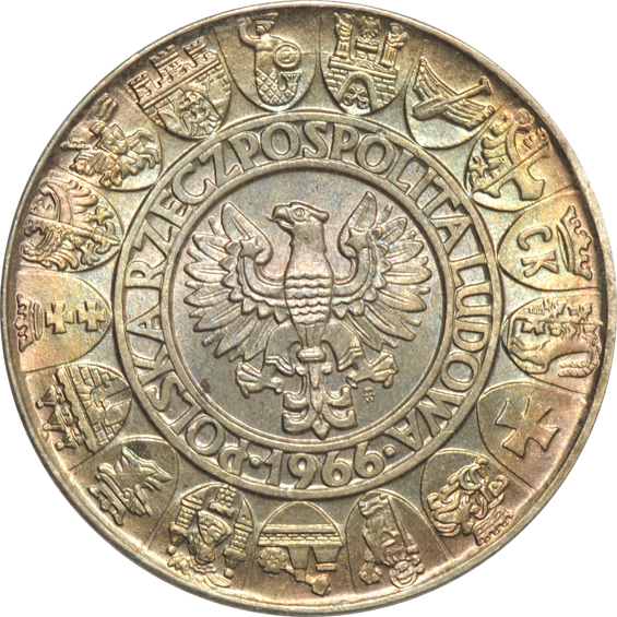 Poland - 1966 Poland 100 zloty three coin set