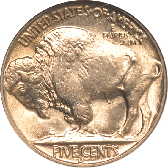 Seven nickels, a Walking Liberty half-dollar, and three Morgan silver dollars