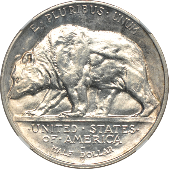 1925-S California MS-63, and a 1925-S California MS-64, both NGC