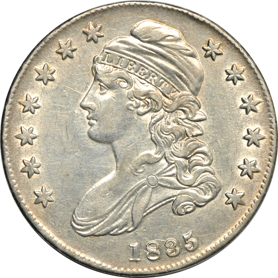 1829, 1932, and an 1835, all XF details 