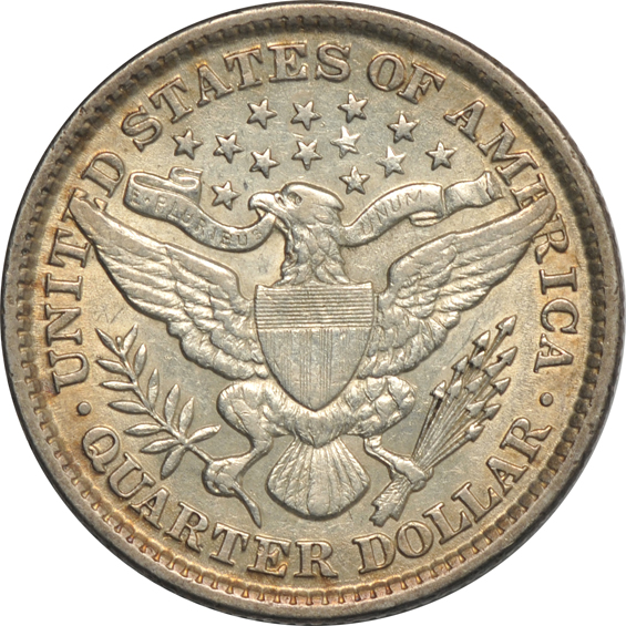 Group of Barber, Standing Liberty, and Washington quarters