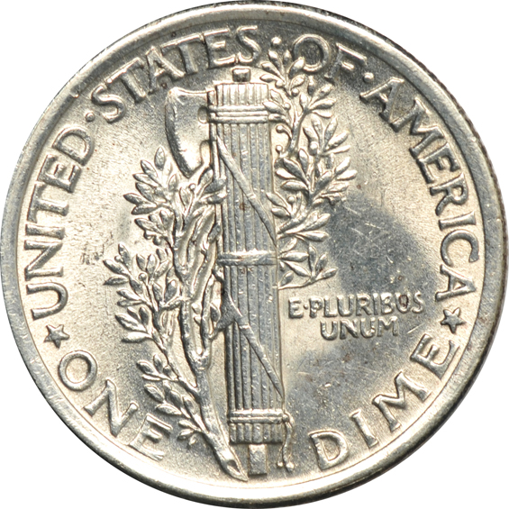 Group of forty-five Mercury dimes